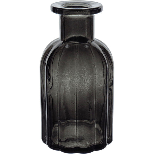 Vaso Garrafa de Vidro Fumê Home&Co 14x7cm para Decoração