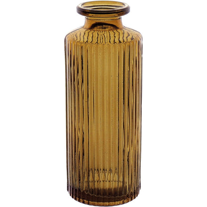 Vaso Garrafa de Vidro Marrom Home&Co 13,8x5cm Decorativo