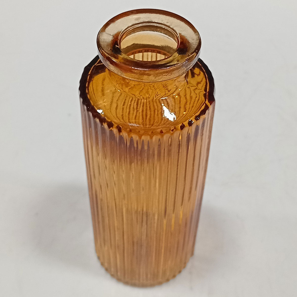 Vaso Garrafa de Vidro Marrom Home&Co 13,8x5cm Decorativo