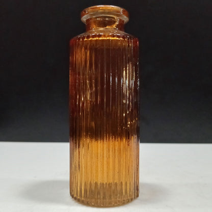 Vaso Garrafa de Vidro Marrom Home&Co 13,8x5cm Decorativo