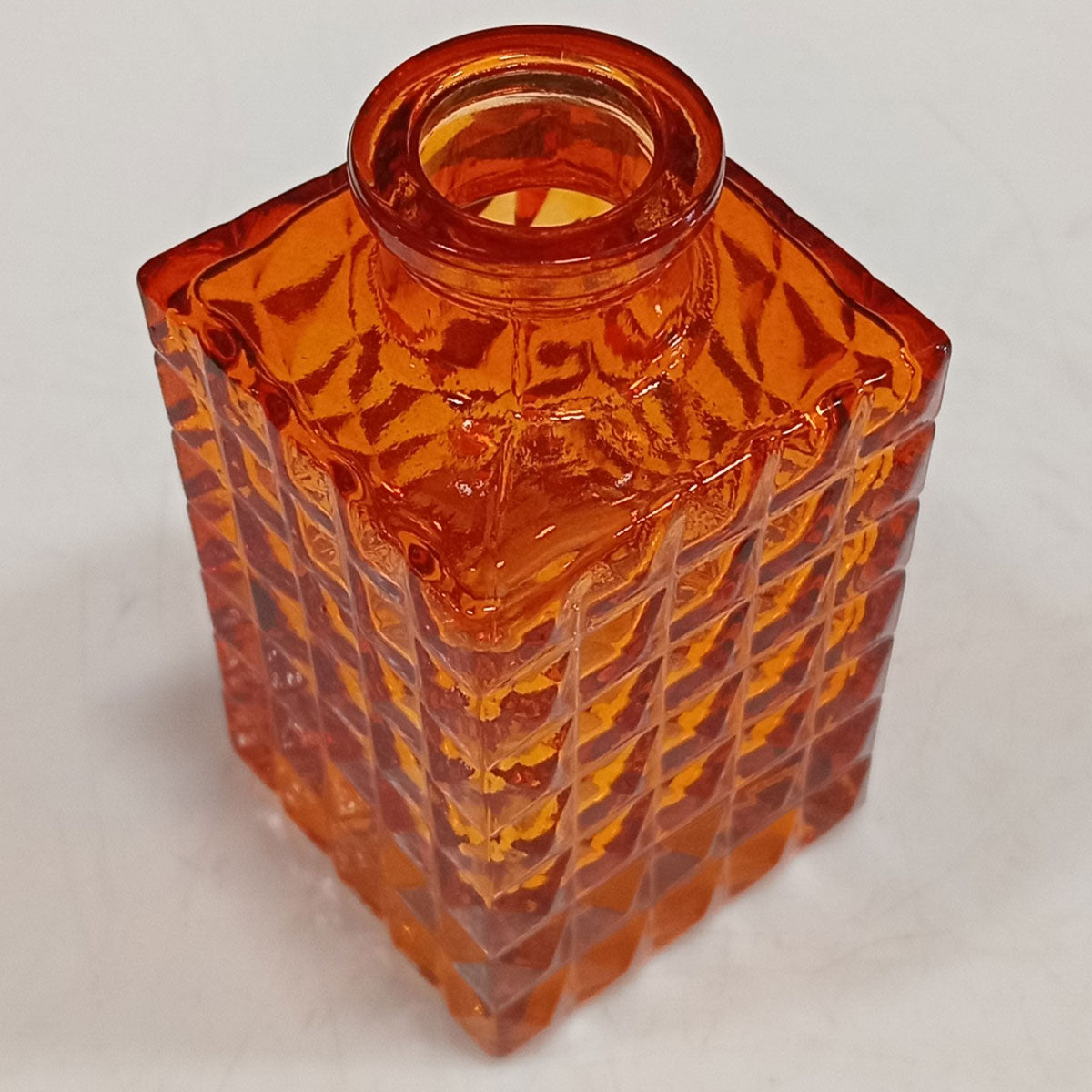 Vaso Garrafa em Vidro Âmbar Home&Co 9,2cm para Decoração