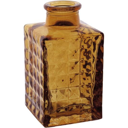 Vaso Garrafa de Vidro Marrom Home&Co 9x5x5cm para Decoração