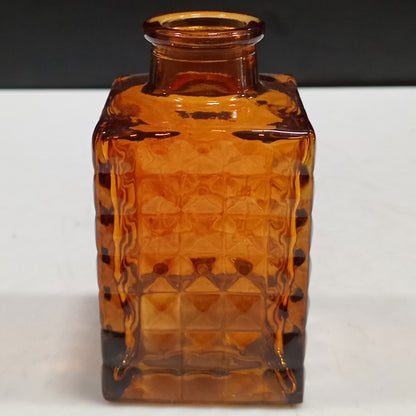 Vaso Garrafa de Vidro Marrom Home&Co 9x5x5cm para Decoração