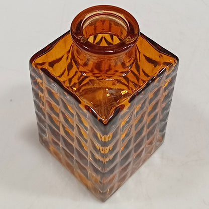 Vaso Garrafa de Vidro Marrom Home&Co 9x5x5cm para Decoração