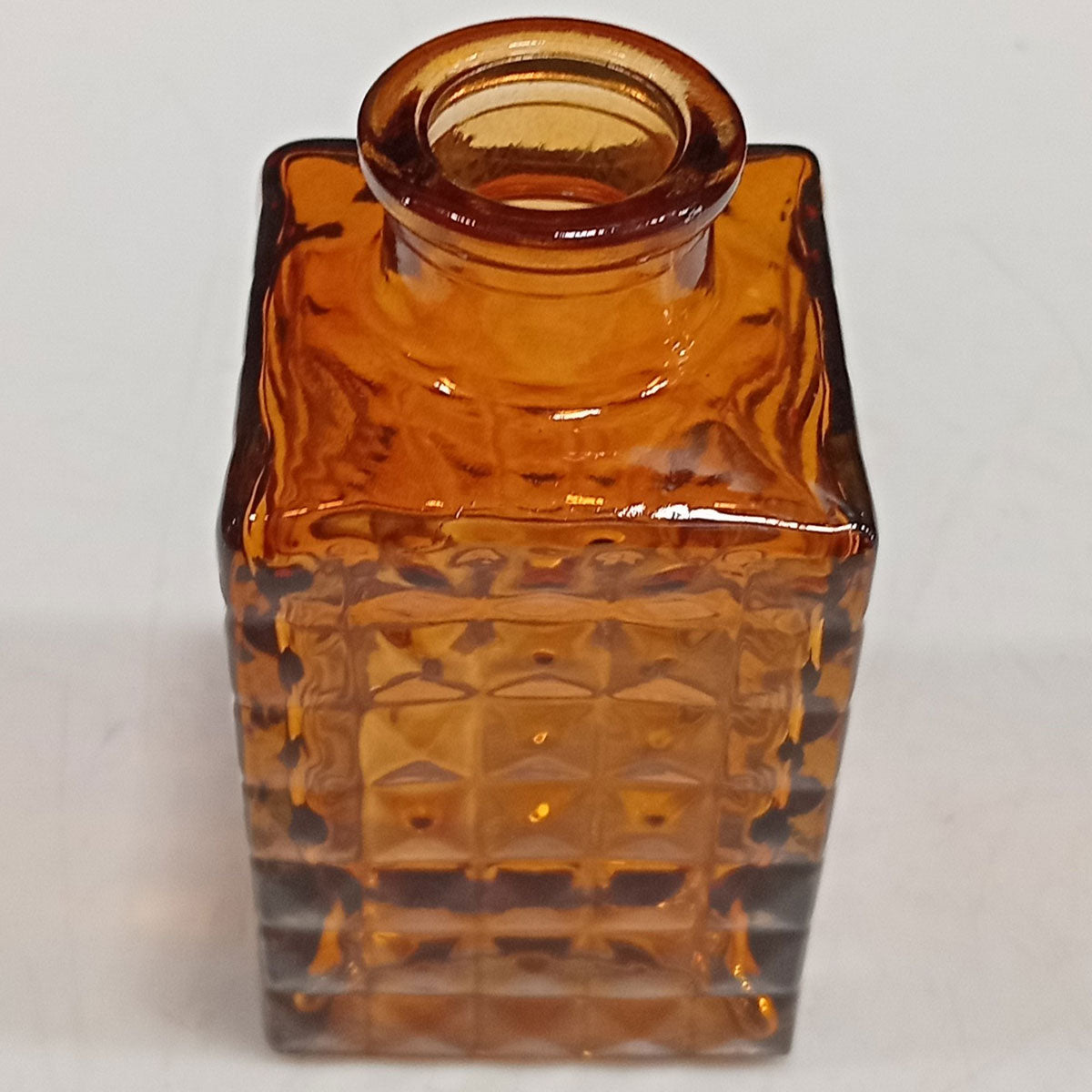 Vaso Garrafa de Vidro Marrom Home&Co 9x5x5cm para Decoração