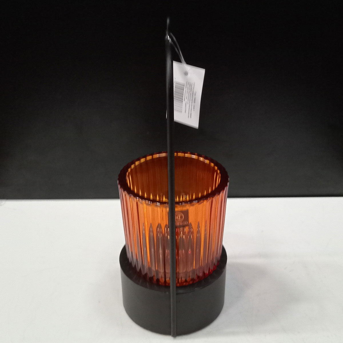 Castiçal Metal Âmbar Home&Co 25x10x9cm para Velas Decorativas