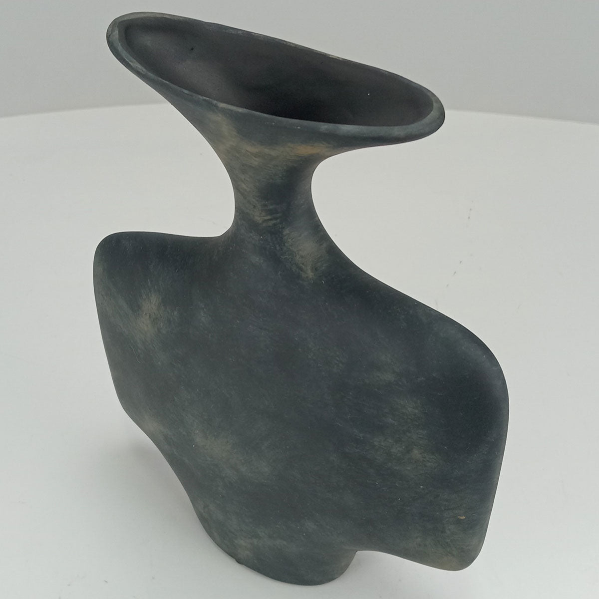 Vaso Garrafa Cerâmica Preto Home&Co 27x23x8cm para Decoração