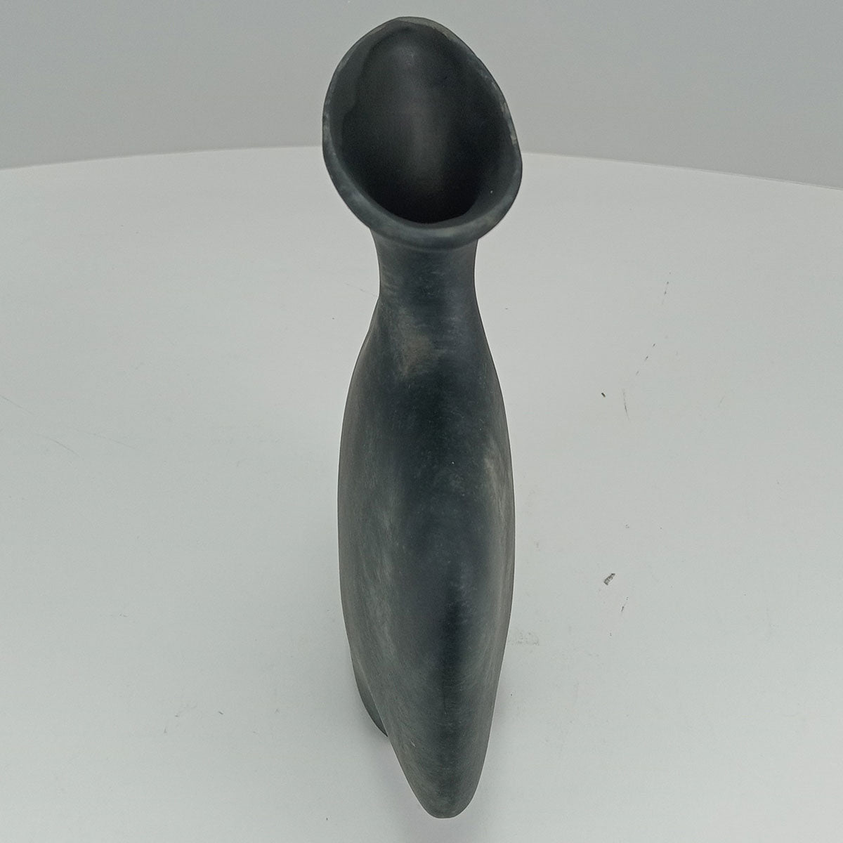 Vaso Garrafa Cerâmica Preto Home&Co 27x23x8cm para Decoração