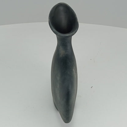 Vaso Garrafa Cerâmica Preto Home&Co 27x23x8cm para Decoração