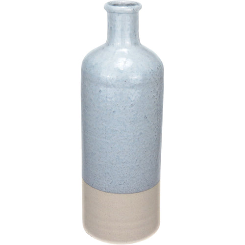 Vaso Garrafa de Cerâmica Cinza Home&Co 44x15cm para Decoração