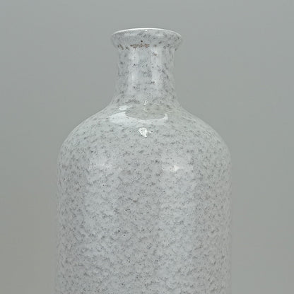 Vaso Garrafa Cerâmica Cinza Home&Co 30x12cm para Decoração