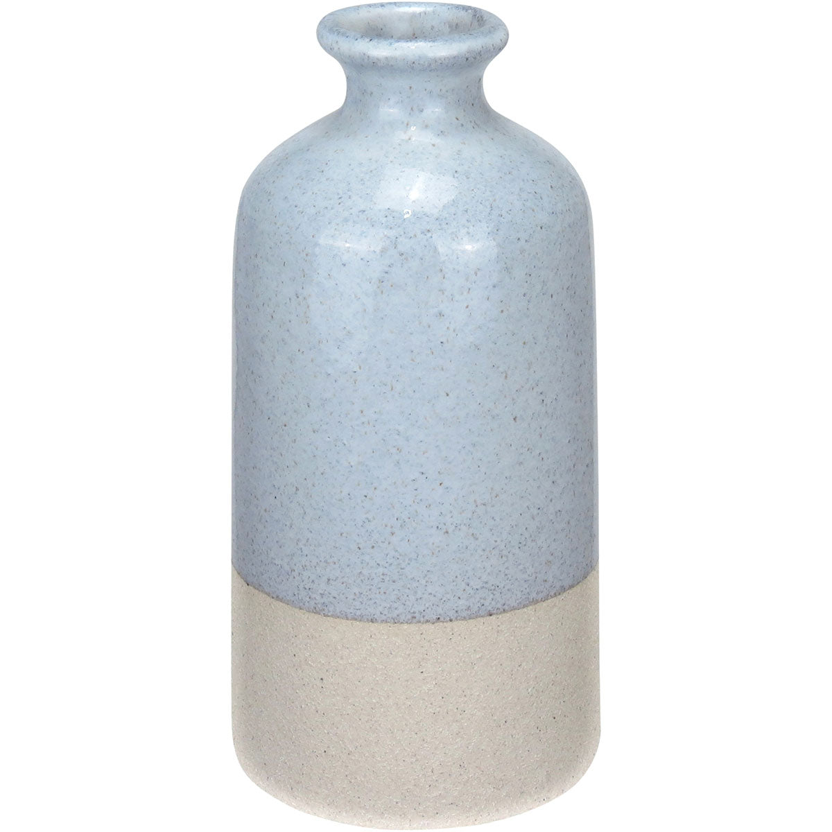 Vaso Garrafa Cerâmica Cinza Home&Co 20x10x10cm Decorativo