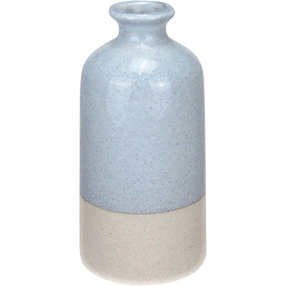 Vaso Garrafa Cerâmica Cinza Home&Co 20x10x10cm Decorativo