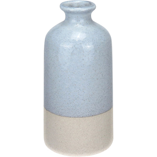 Vaso Garrafa Cerâmica Cinza Home&Co 20x10x10cm Decorativo