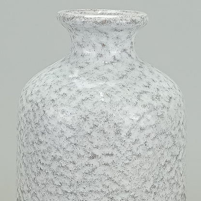 Vaso Garrafa Cerâmica Cinza Home&Co 20x10x10cm Decorativo