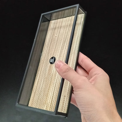 Bandeja Decorativa de Vidro Bege Home&Co 20x10cm 3cm de Altura