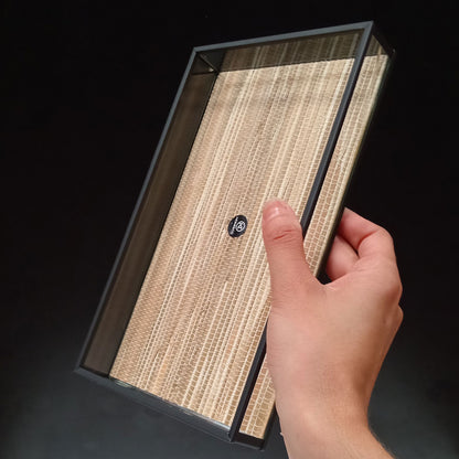 Bandeja Decorativa Home&Co Vidro Bege 25x15cm 3cm de Altura