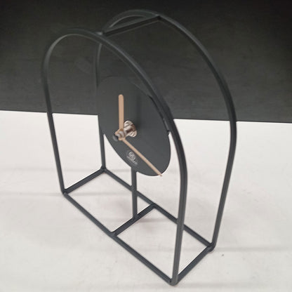 Relógio de Mesa Metal Preto Home&Co 20x16x6cm Decorativo