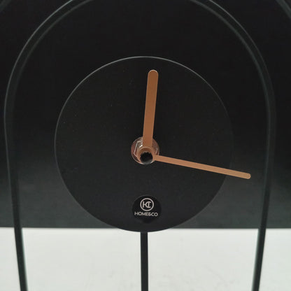 Relógio de Mesa Metal Preto Home&Co 20x16x6cm Decorativo