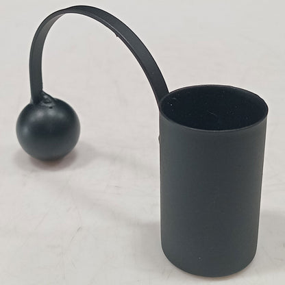 Castiçal Porta Velas Home&Co Metal Preto 6x9x2cm Elegante