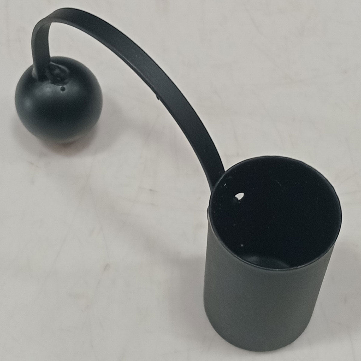 Castiçal Porta Velas Home&Co Metal Preto 6x9x2cm Elegante