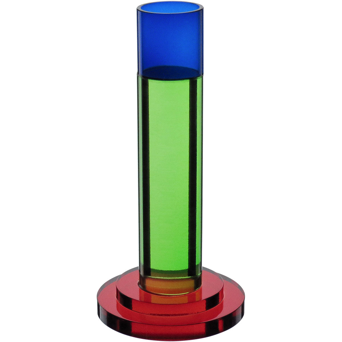 Castiçal de Vidro Multicolorido Home&Co Eco Crystal 14x7x7cm