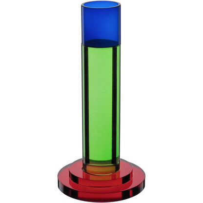 Castiçal de Vidro Multicolorido Home&Co Eco Crystal 14x7x7cm