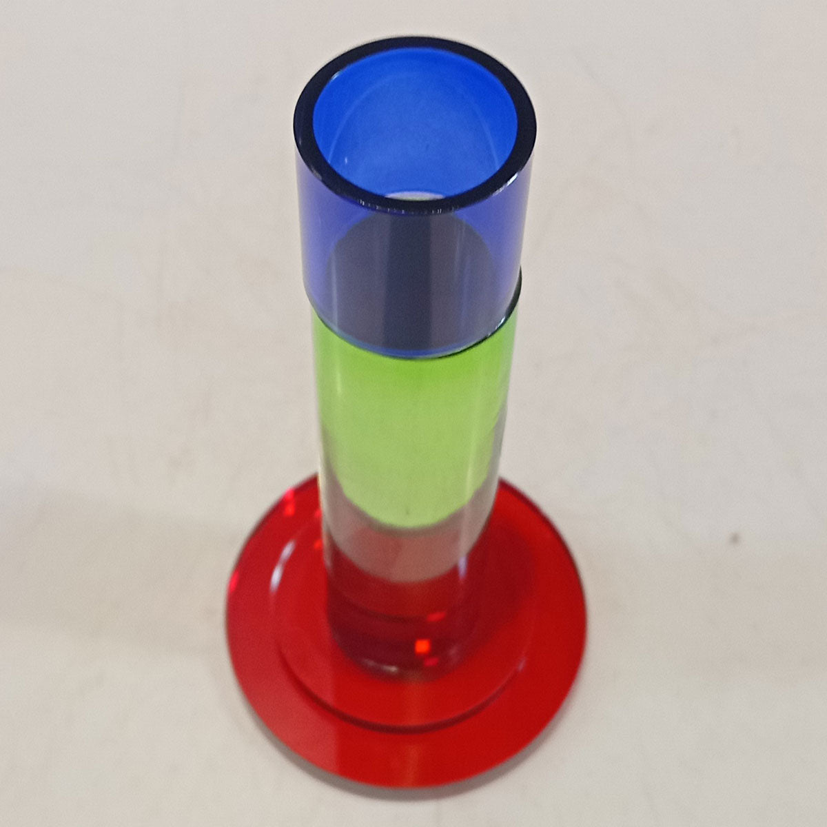 Castiçal de Vidro Multicolorido Home&Co Eco Crystal 14x7x7cm