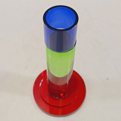 Castiçal de Vidro Multicolorido Home&Co Eco Crystal 14x7x7cm