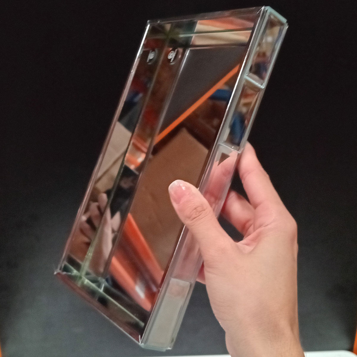 Bandeja Espelhada Home&Co em Vidro 3x25cm para Servir Bebidas e Petiscos