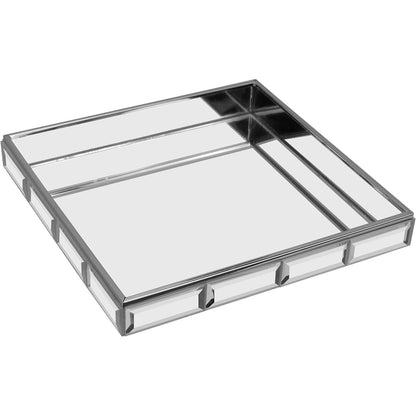 Bandeja Decorativa Home&Co Vidro Espelhado 20x20cm 3cm Transparente