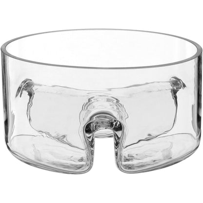 Petisqueira Home&Co Vidro Transparente 3 Divisões 8x16x16cm