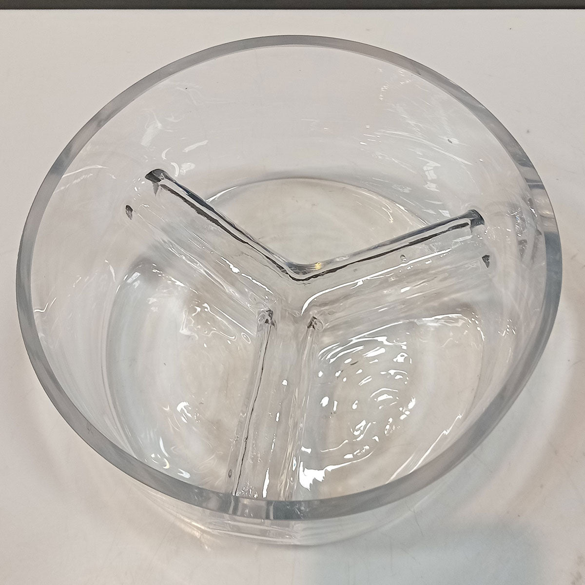 Petisqueira Home&Co Vidro Transparente 3 Divisões 8x16x16cm