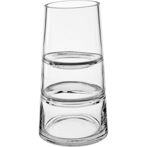 Vaso Decorativo de Vidro Transparente Home&Co 24x13cm