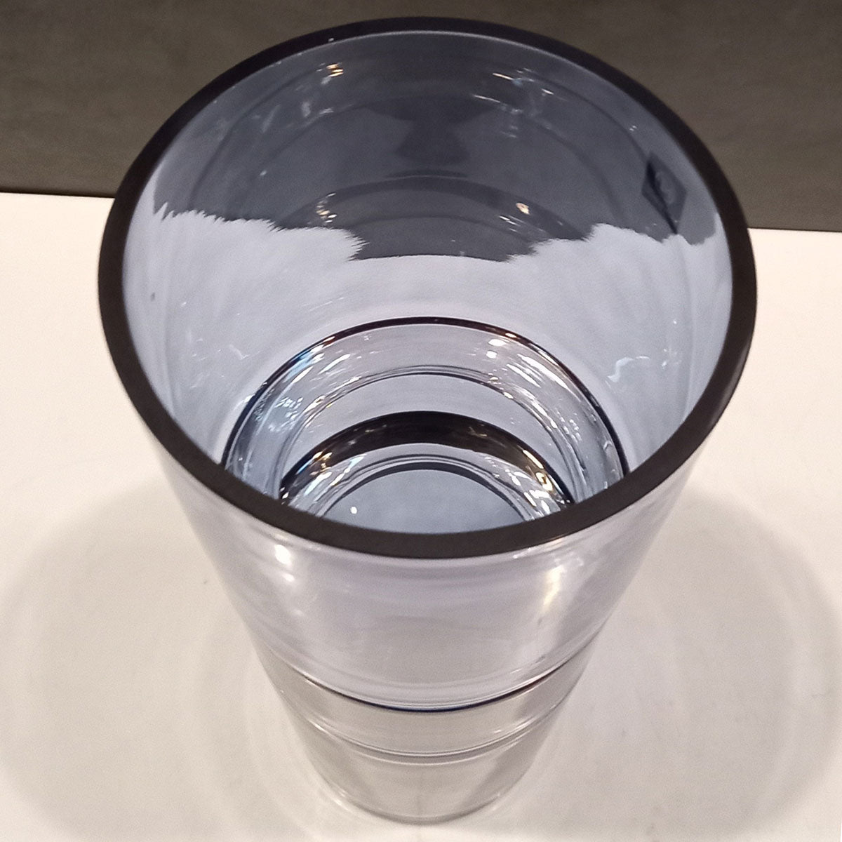 Vaso Decorativo Home&Co em Vidro Azul 28x14cm para Flores