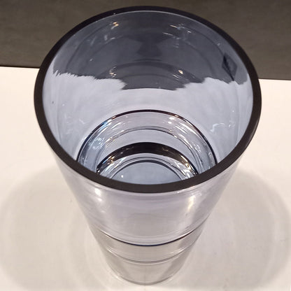 Vaso Decorativo Home&Co em Vidro Azul 28x14cm para Flores