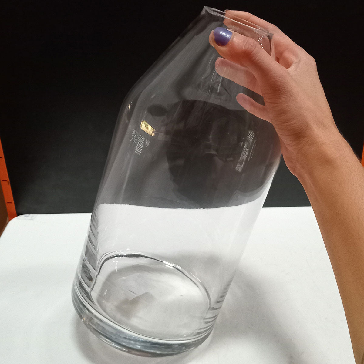 Vaso Decorativo Home&Co Vidro Transparente 30x15cm 1,15kg