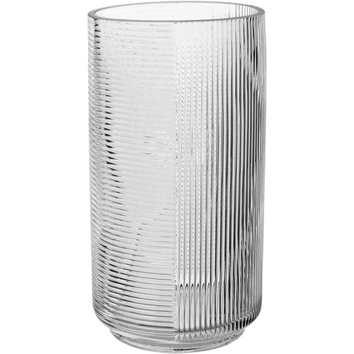 Vaso de Vidro Transparente Home&Co 25x13cm para Decoração