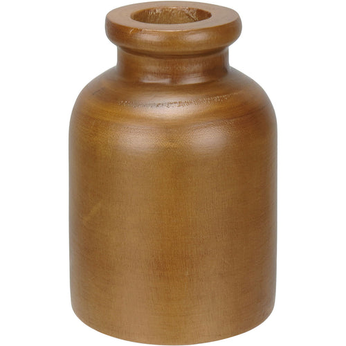 Vaso Decorativo de Madeira Natural Home&Co 19,3x13cm Marrom