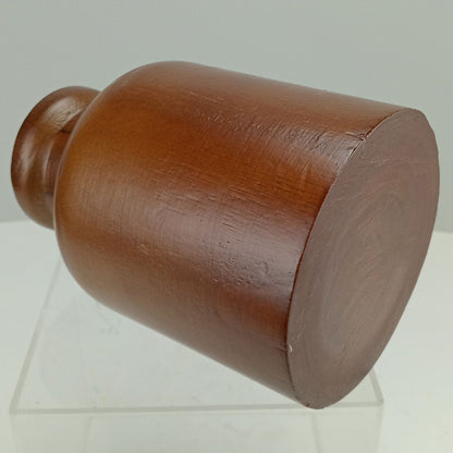 Vaso Decorativo de Madeira Natural Home&Co 19,3x13cm Marrom