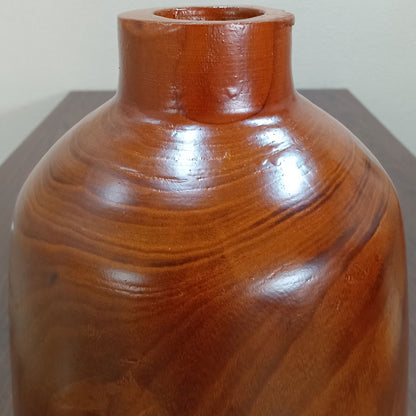 Vaso Decorativo Home&Co em Madeira Natural 41x23cm para Flores