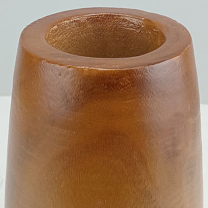 Vaso Decorativo em Madeira Natural Home&Co 24x14x14cm