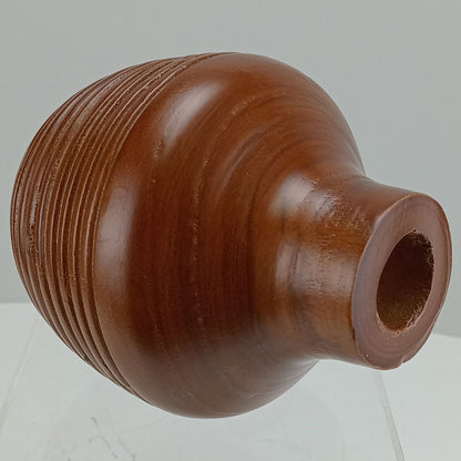 Vaso Decorativo de Madeira Natural Home&Co 15x15x16,4cm Marrom