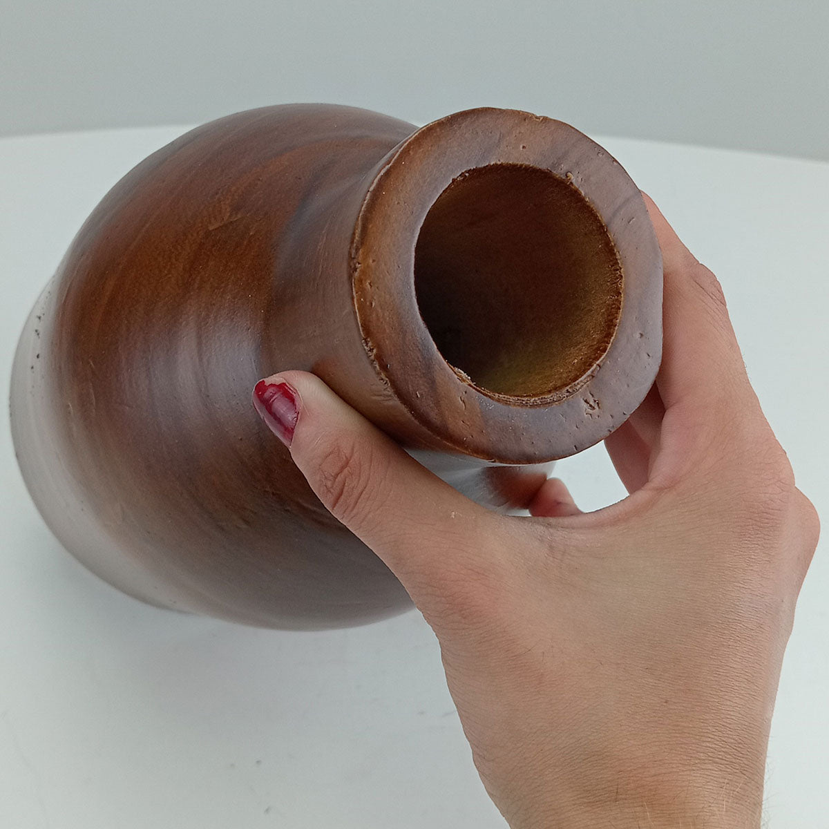 Vaso Decorativo Home&Co Madeira Natural 25x15x15cm