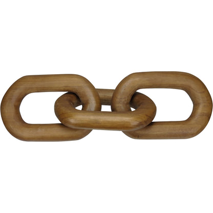 Adorno Corrente de Madeira Natural Home&Co 5x67 cm Marrom