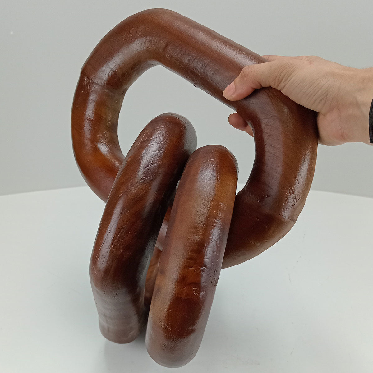 Adorno Corrente de Madeira Natural Home&Co 5x67 cm Marrom