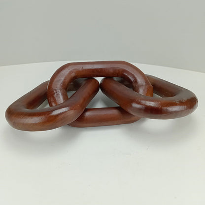 Adorno Corrente de Madeira Natural Home&Co 5x67 cm Marrom