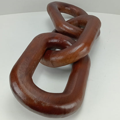 Adorno Corrente de Madeira Natural Home&Co 5x67 cm Marrom