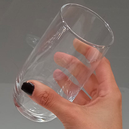 Copo Alto Transparente Home&Co 360ml Vidro 13x6cm