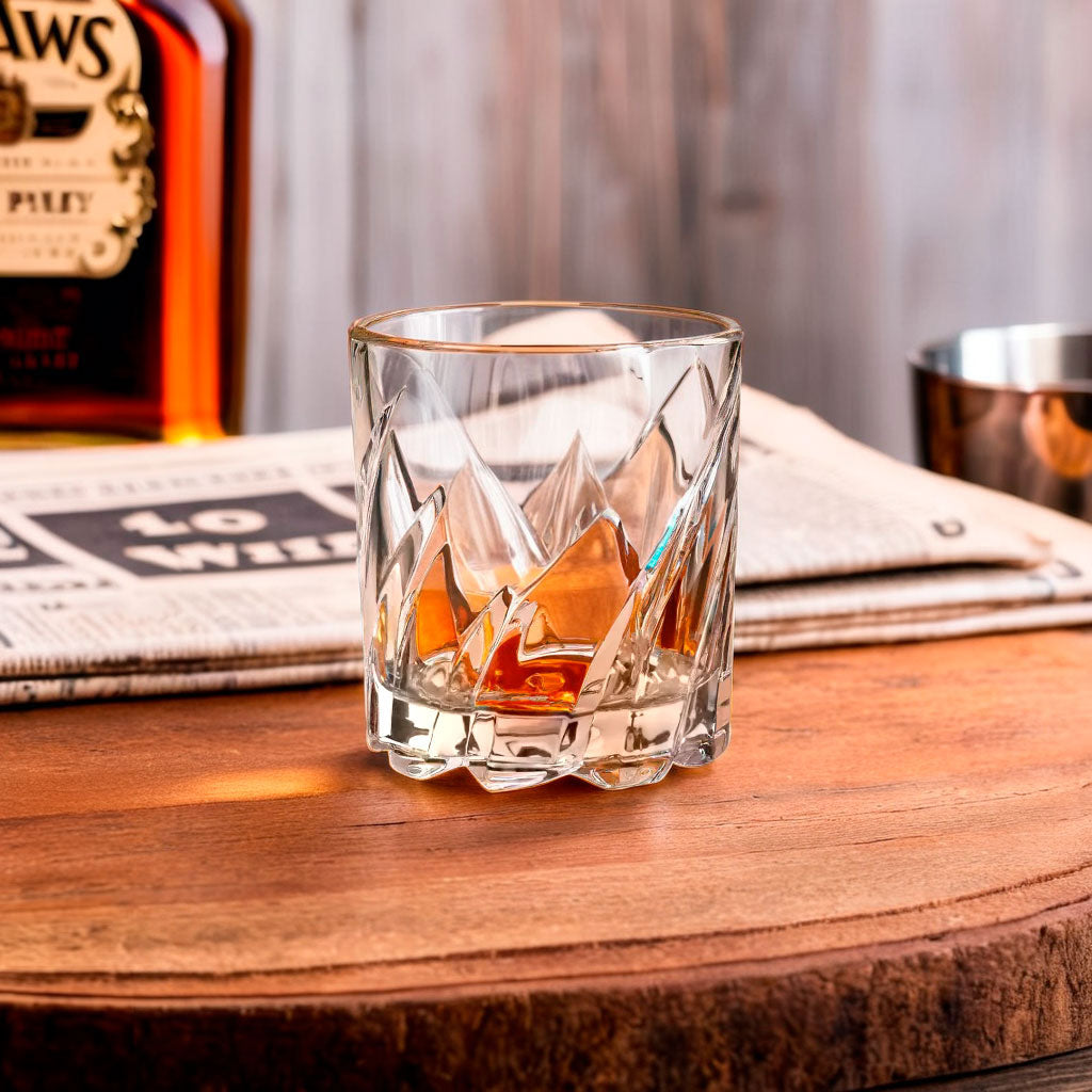 Copo Baixo Giratório Home&Co Vidro Transparente 280ml 9x8cm